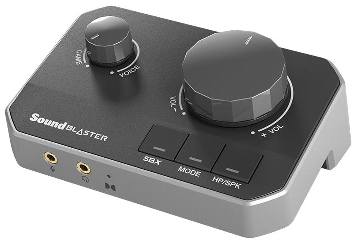 Sound Blaster G8 - Widok od przodu pod kątem