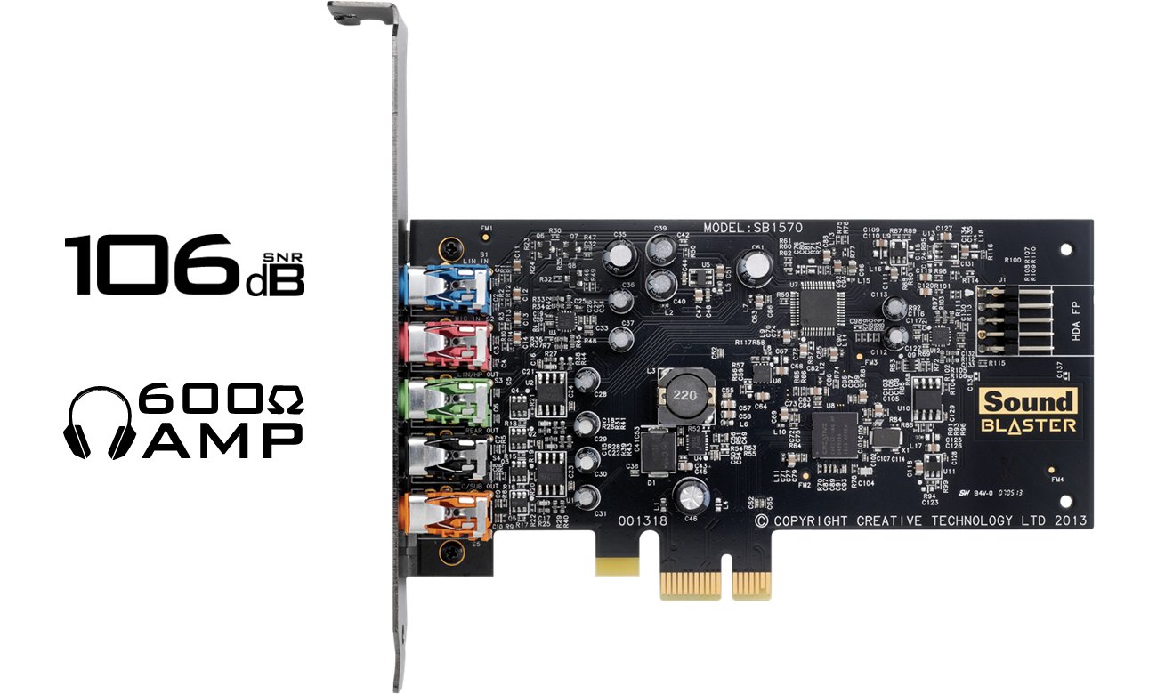 Creative Sound Blaster Audigy 106dB SNR 600 Ohm AMP