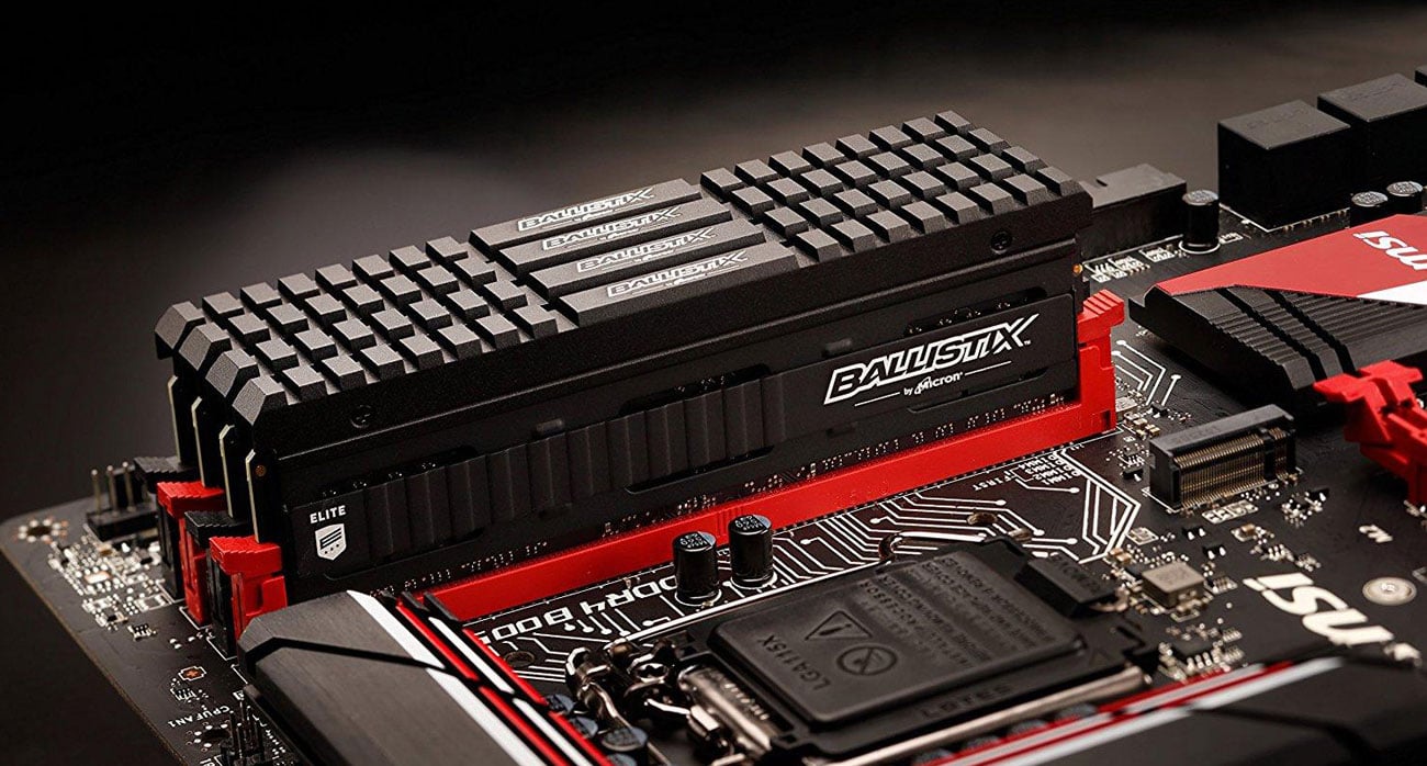 Crucial Ballistix Elite w płycie głównej