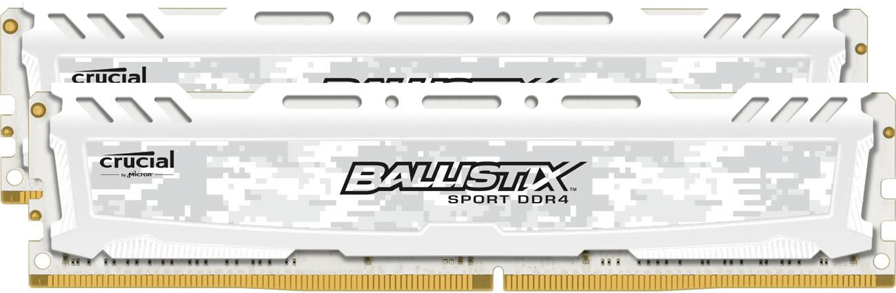 Crucial 16GB 2666MHz Ballistix Sport White BLS2C8G4D26BFSC