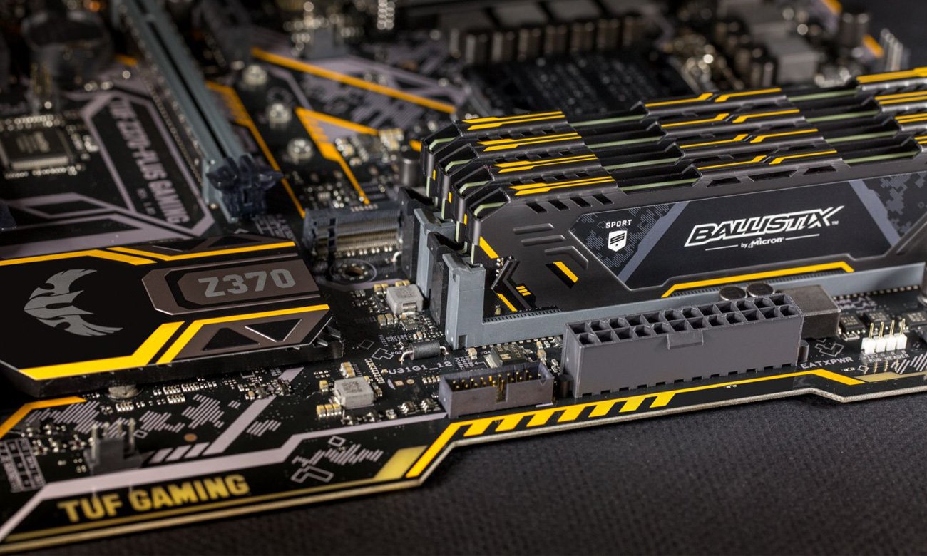 Crucial Ballistix Sport AT Współpraca z ASUS TUF Gaming