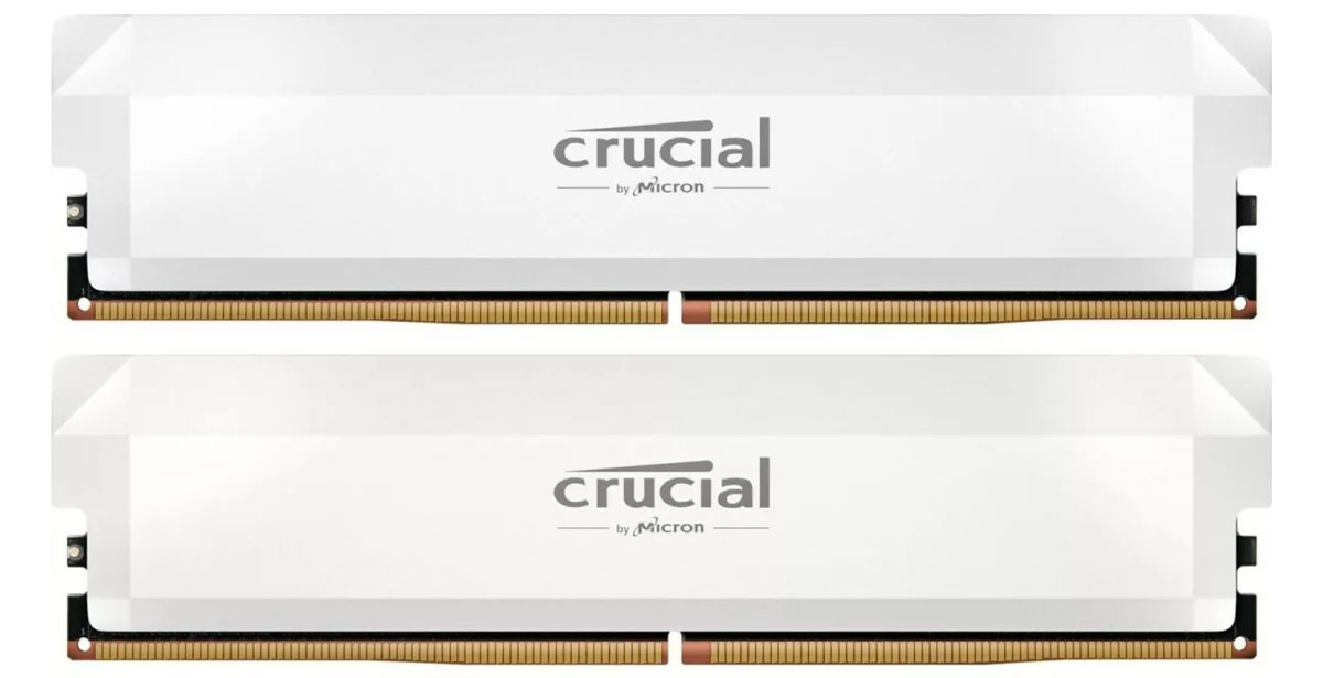 Pamięć RAM Crucial 64GB (2x32GB) 6000 CL40 Pro White