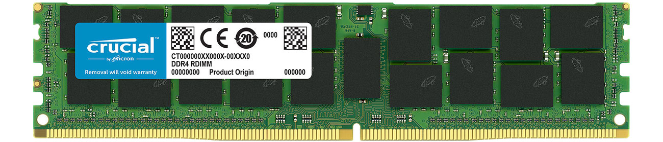 Pamięc RAM serwerowa Crucial 16GB 2666MHz RDIMM ECC CL19 1.2V CT16G4RFD4266