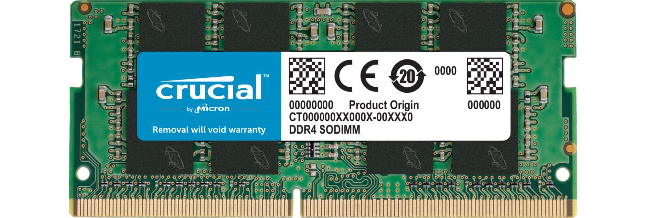 Pamięć RAM SODIMM DDR4 Crucial 16GB (1x16GB) 2666MHz CT16G4SFRA266