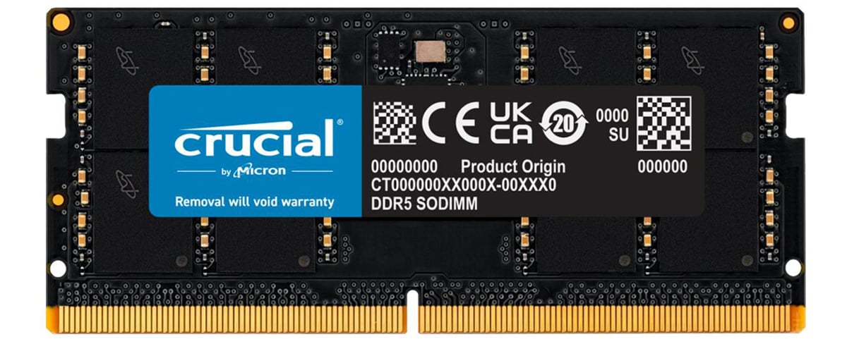 Pamięć RAM SODIMM DDR5 Crucial 32GB (1x32GB) 5600 MHz CL46