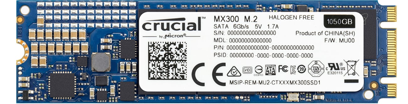 Dysk SSD Crucial 1TB M.2 MX300 - energooszczędność