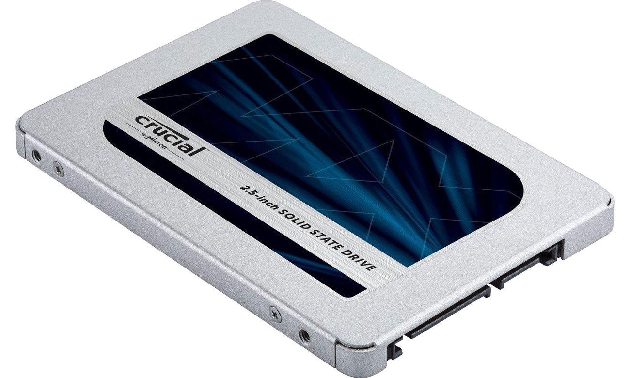Dysk SSD 2,5'' Crucial MX500 4 TB - Widok z przodu pod kątem na płasko