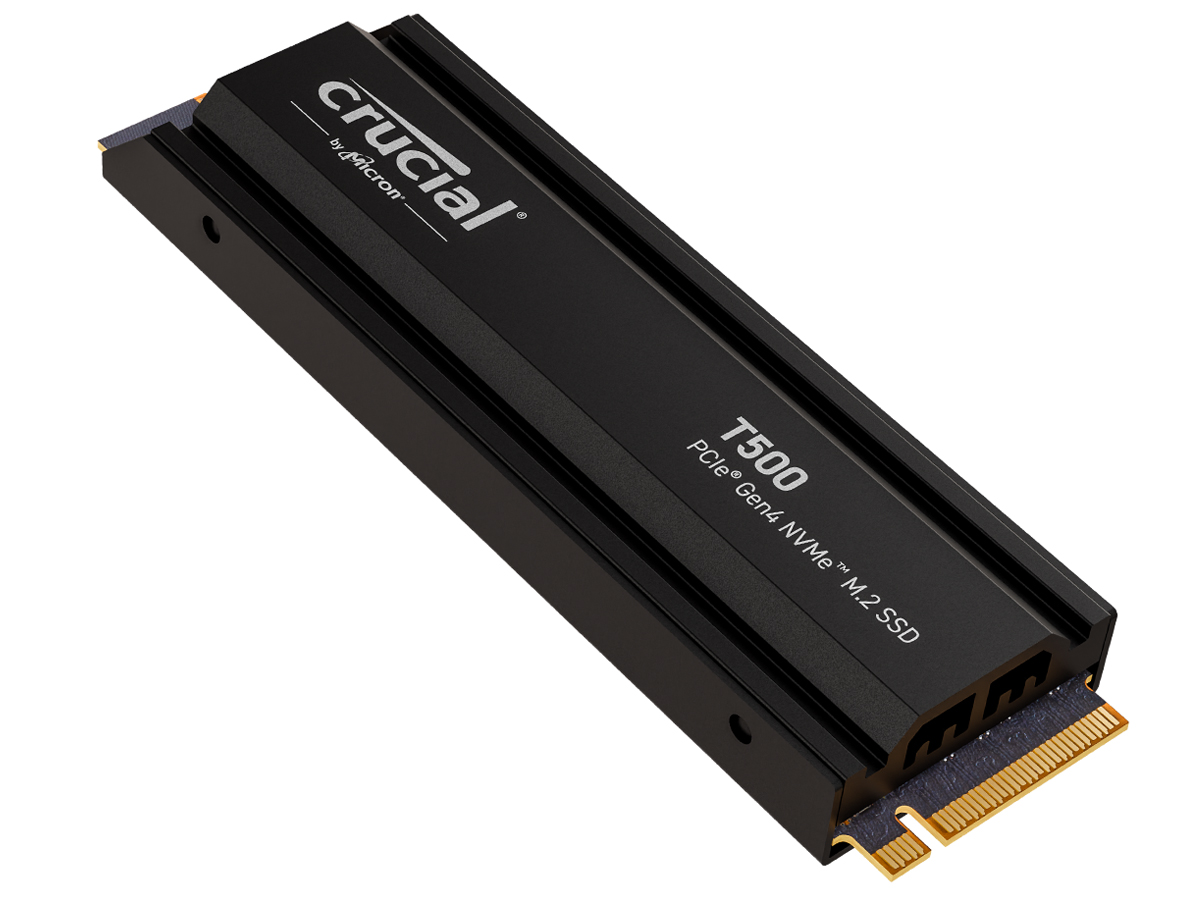 Dysk Crucial M.2 PCIe Gen4 NVMe T500 Heatsink - Widok ogólny
