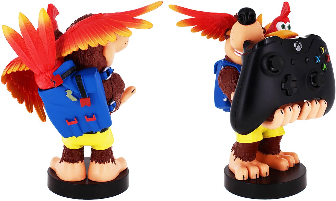 Figurka Cable Guys Banjo-Kazooie - Widok od tyłu i od przodu wraz z kontrolerem