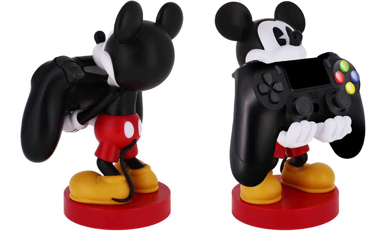 Figurka Cable Guys Disney Myszka Mickey - Widok od tyłu i od przodu wraz z kontrolerami