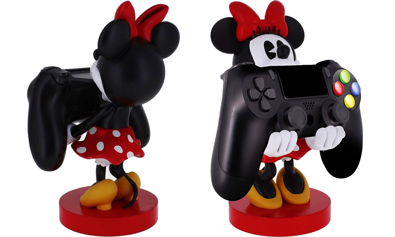 Figurka Cable Guys Disney Myszka Minnie - Widok od tyłu i od przodu wraz z kontrolerami