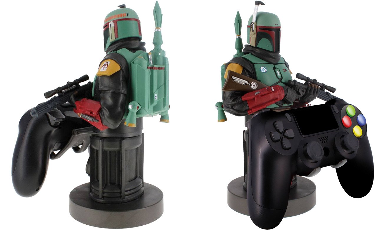 Cable Guys The Mandalorian - Boba Fett - Widok od przodu i od tyłu wraz z kontrolerami