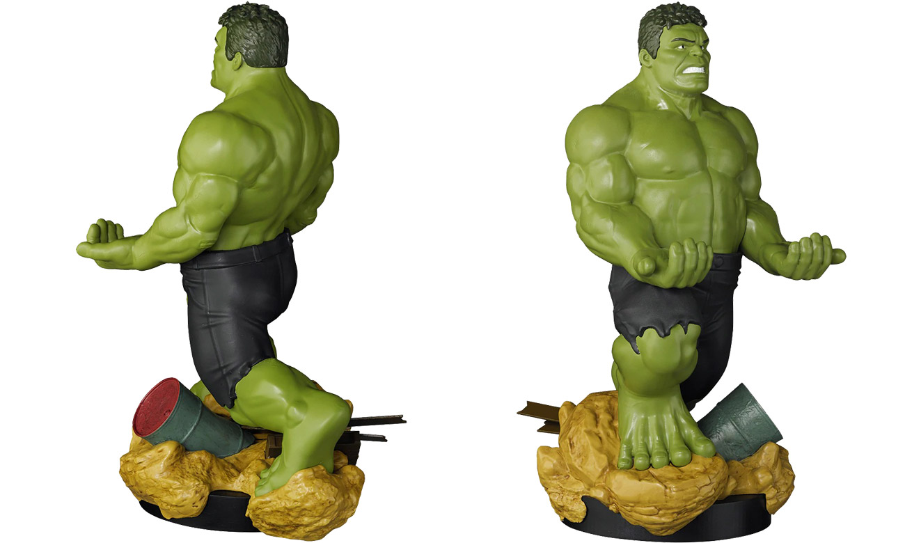 Figurka Cable Guys XL Hulk - Widok od przodu i od tyłu pod kątem