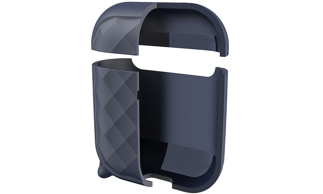 Etui Catalyst Ring Clip do Apple AirPods (1/2 gen.) Flame red - Grafika prezentująca przekrój