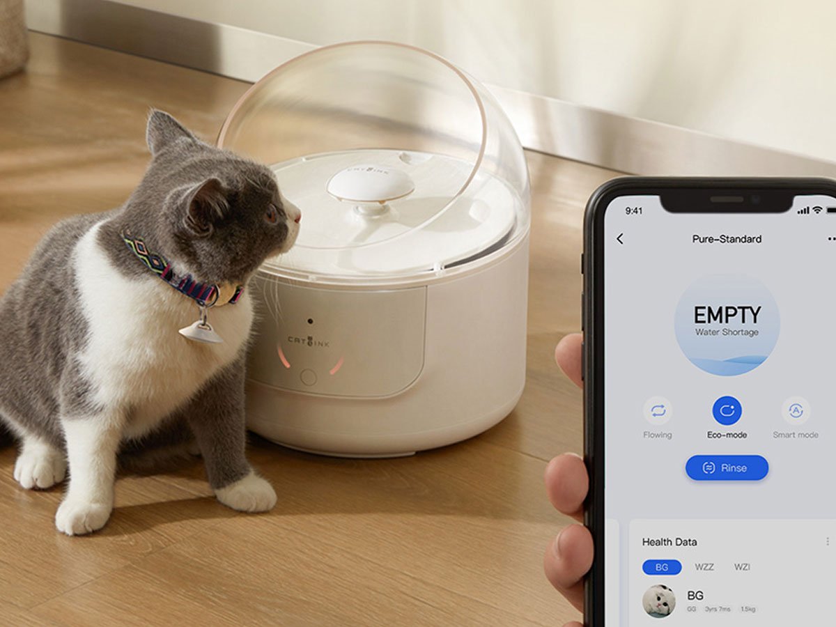 Catlink Inteligentna fontanna dla psa i kota Pure aplikacja