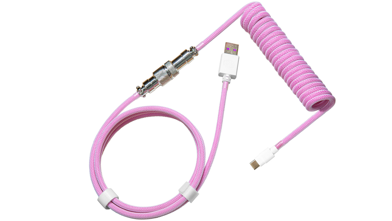 Kabel Cooler Master Coiled Cable (Candy Magenta)