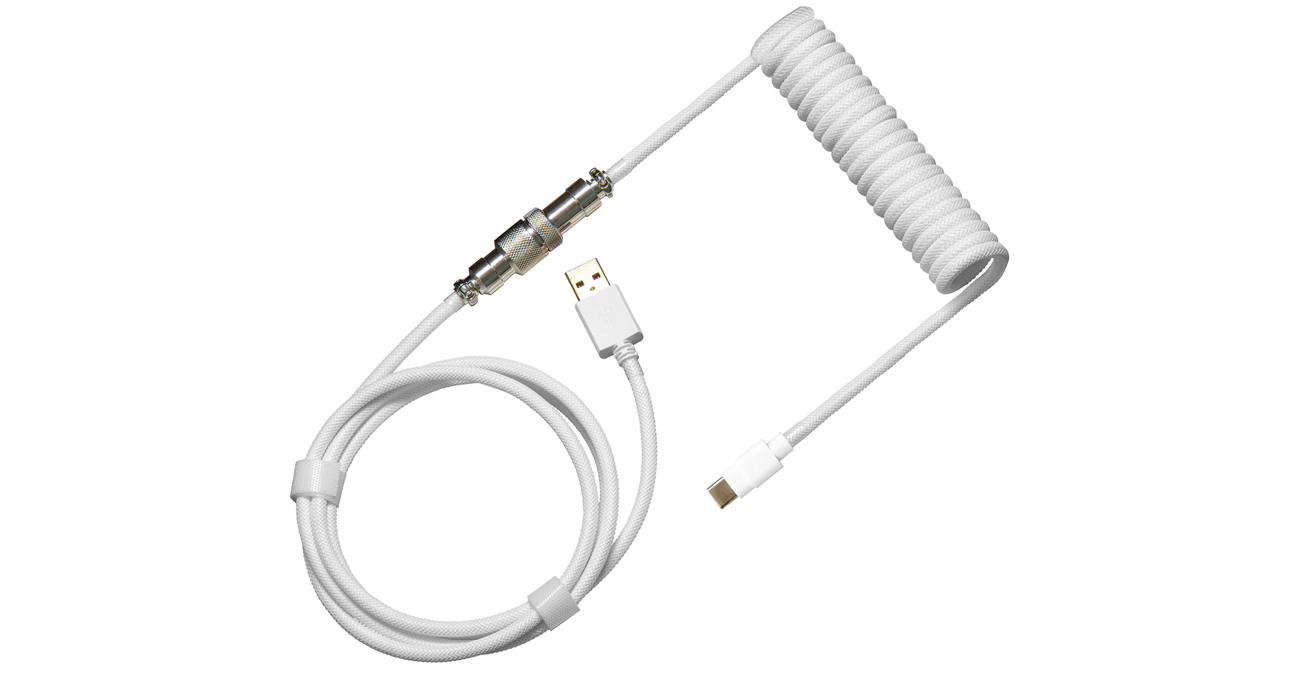 Kabel Cooler Master Coiled Cable (Snow White)