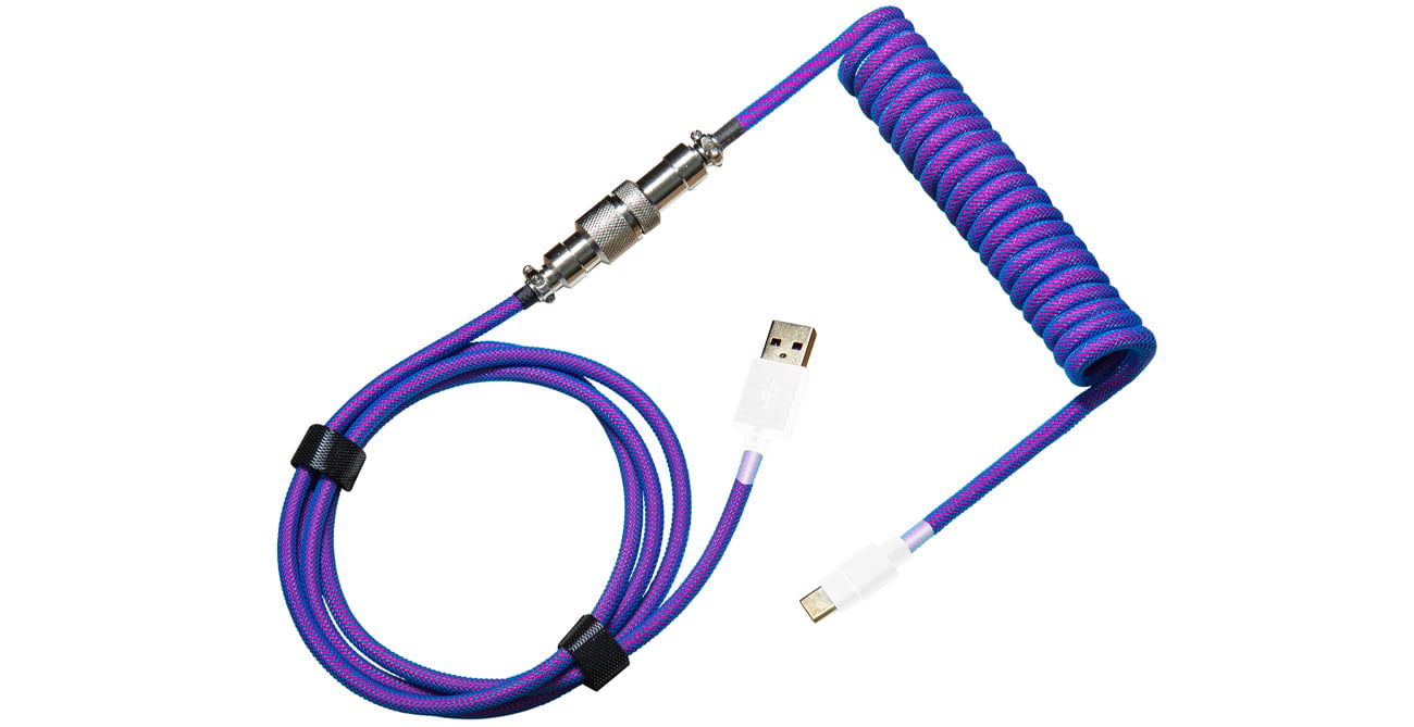 Kabel Cooler Master Coiled Cable (Thunderstorm Blue-Purple)