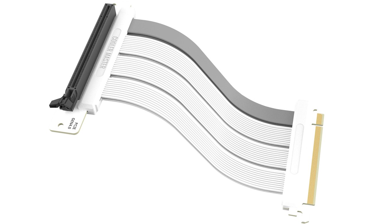 Cooler Master Riser PCIe 4.0 x16 na taśmie 20 cm biały