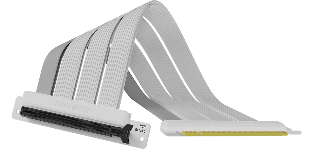 Cooler Master Riser PCIe 4.0 x16 na taśmie 20 cm biały