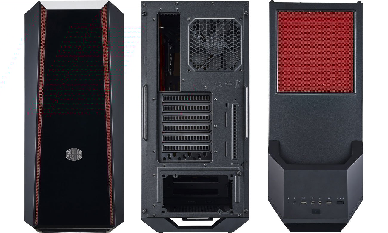 Cooler Master MasterBox 5t Przód, tył, góra