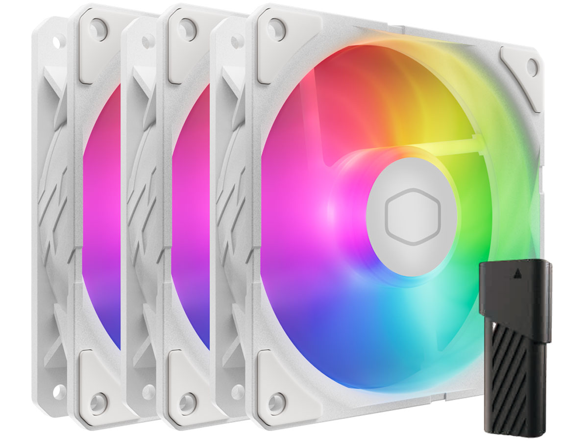 Cooler Master SickleFlow Edge 120 ARGB White Triple Pack 3x120mm