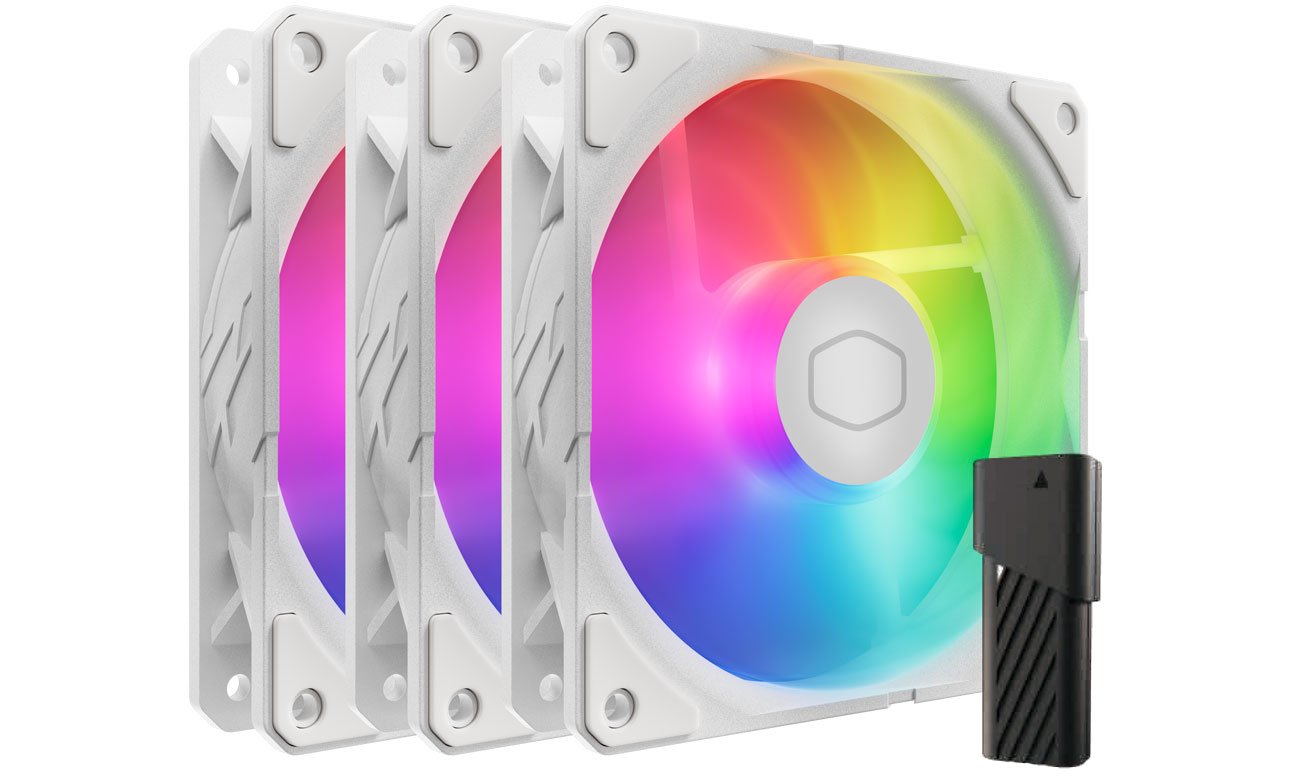 Cooler Master SickleFlow Edge 120 ARGB White Triple Pack 3x120mm