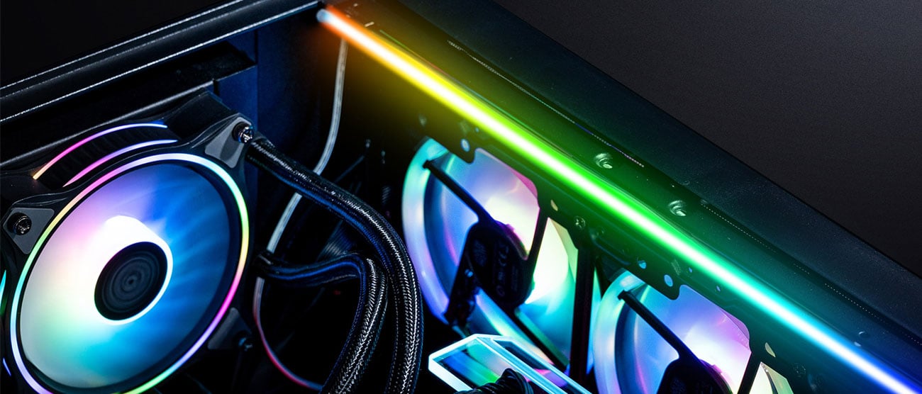 Taśma LED Cooler Master podświetlenie ARGB Gen 2 400 mm w obudowie
