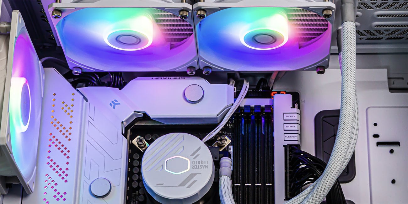 Cooler Master MasterLiquid 240L Core ARGB White chłodzenie wodne