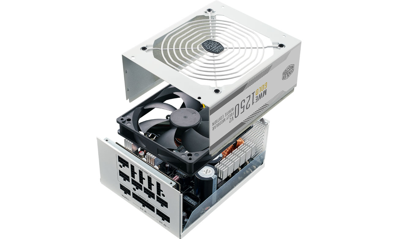 Cooler Master MWE GOLD-V2 1250 W white budowa
