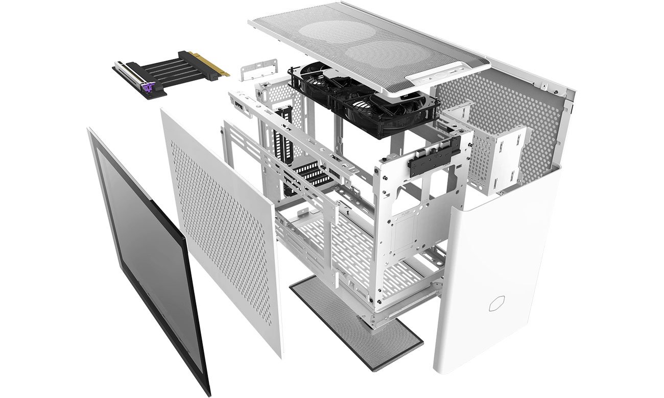 Obudowa do komputera Cooler Master MasterBox NR200P Biała MCB-NR200P-WGNN-S00