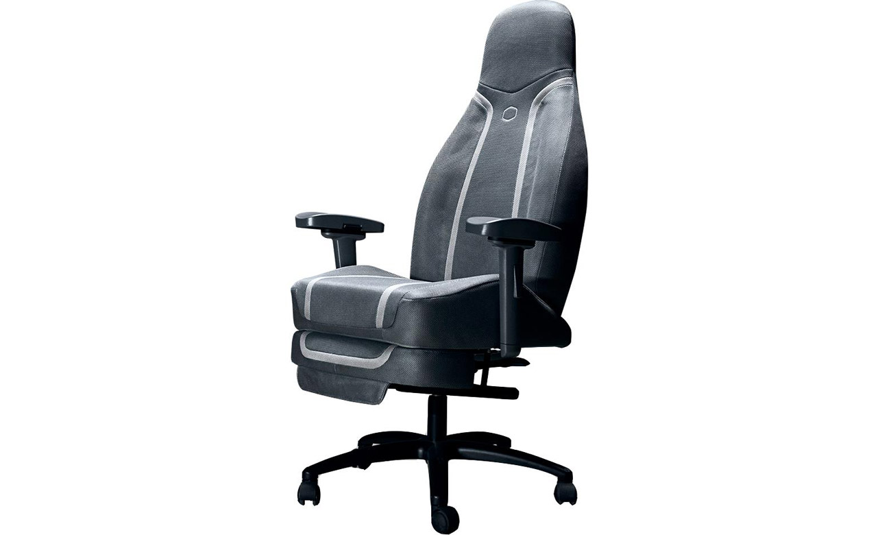 Fotel gamingowy Cooler Master Synk X Luna Grey - Widok od przodu pod kątem