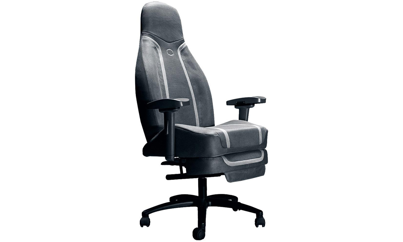 Fotel gamingowy Cooler Master Synk X Luna Grey - Widok od przodu pod kątem