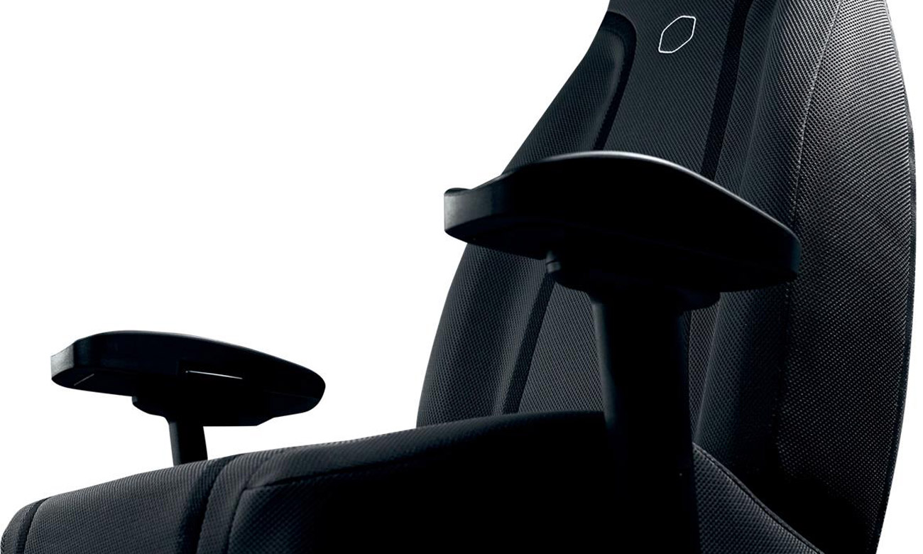 Fotel gamingowy Cooler Master Synk X Ultra Black - Zbliżenie na siedzisko i oparcie