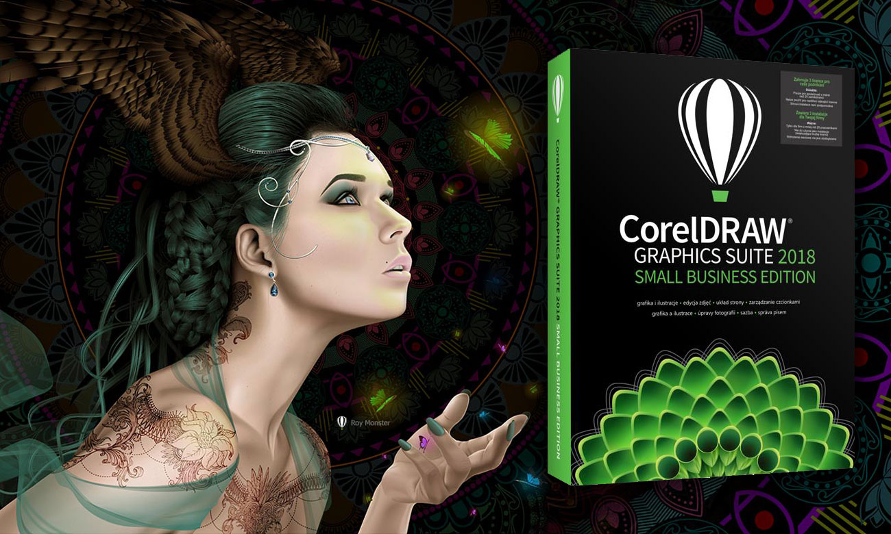 CorelDRAW Graphics Suite 2018 Small Business Oprogramowanie do projektowania graficznego
