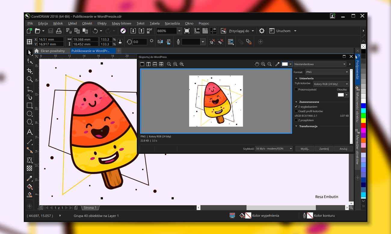 CorelDRAW Graphics Suite 2018 Small Business Produktywność