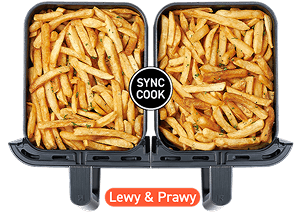 Kosz Cosori Dual Basket Airfryer z frytkami