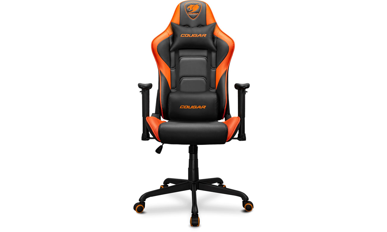 Cougar ARMOR Elite Black Orange widok z przodu
