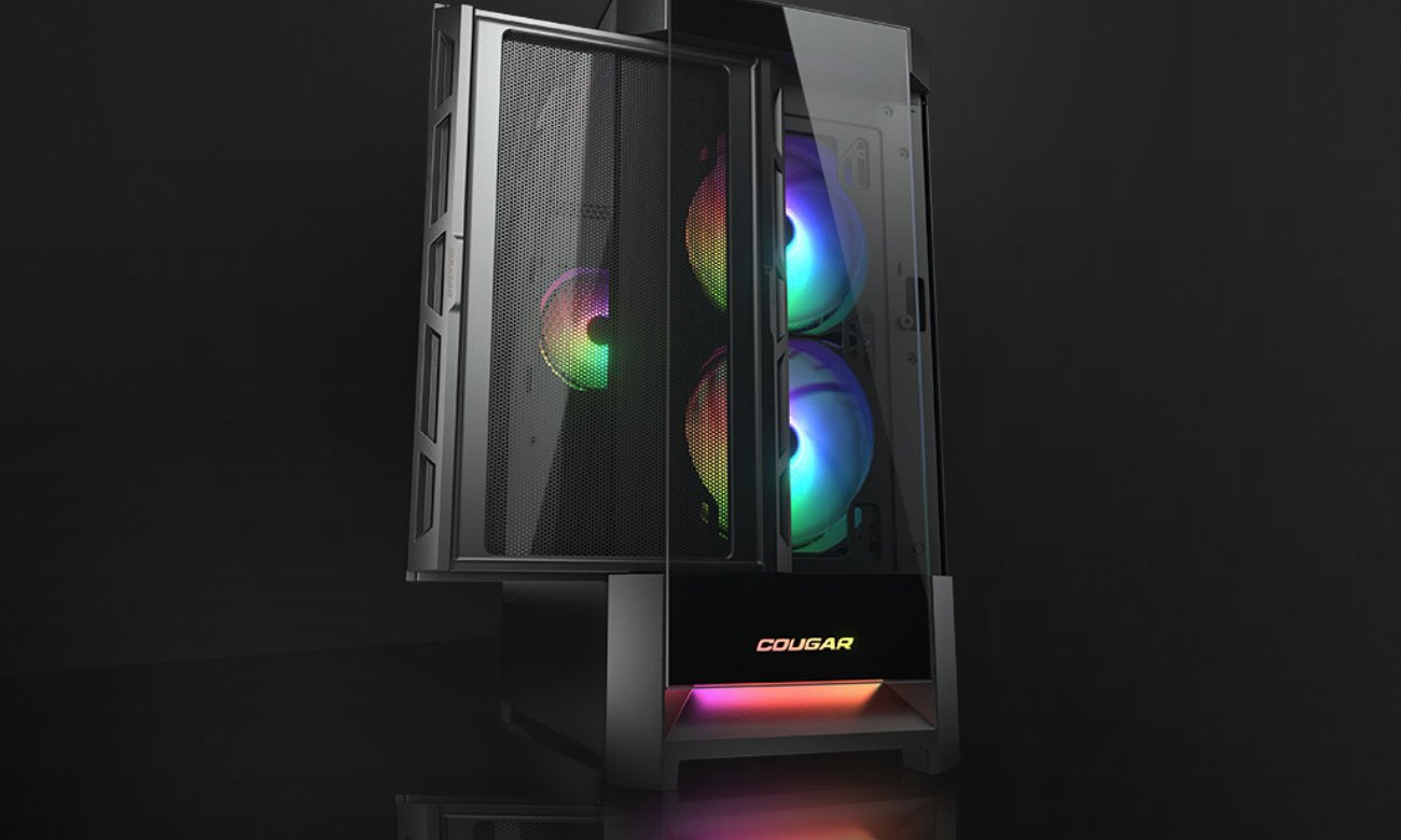 Cougar Duoface RGB Black filtr przeciwkurzowy