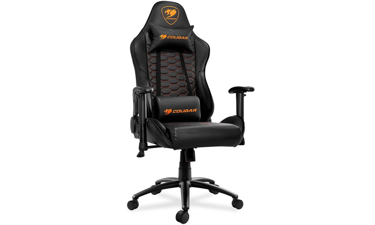 Fotel gamingowy Cougar Outrider Black - Widok od przodu pod kątem