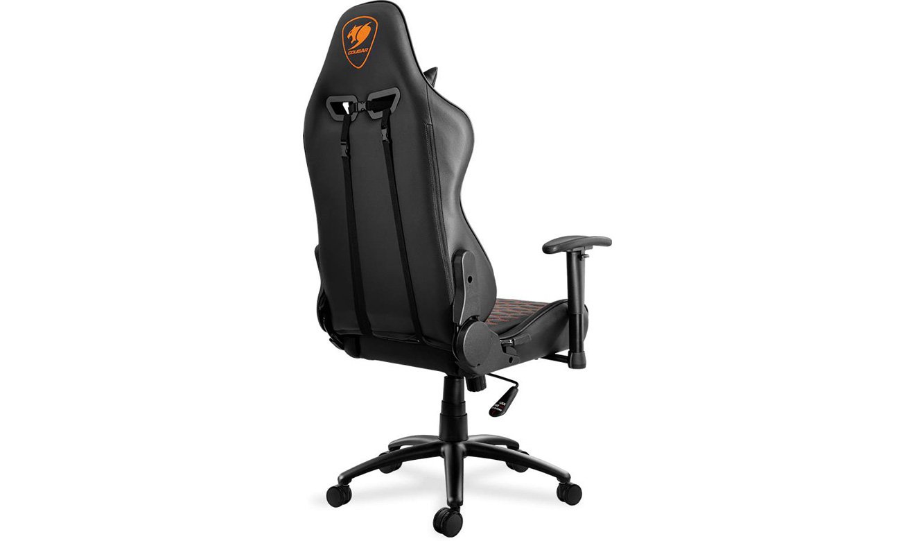 Fotel gamingowy Cougar Outrider Black - Widok od tyłu pod kątem