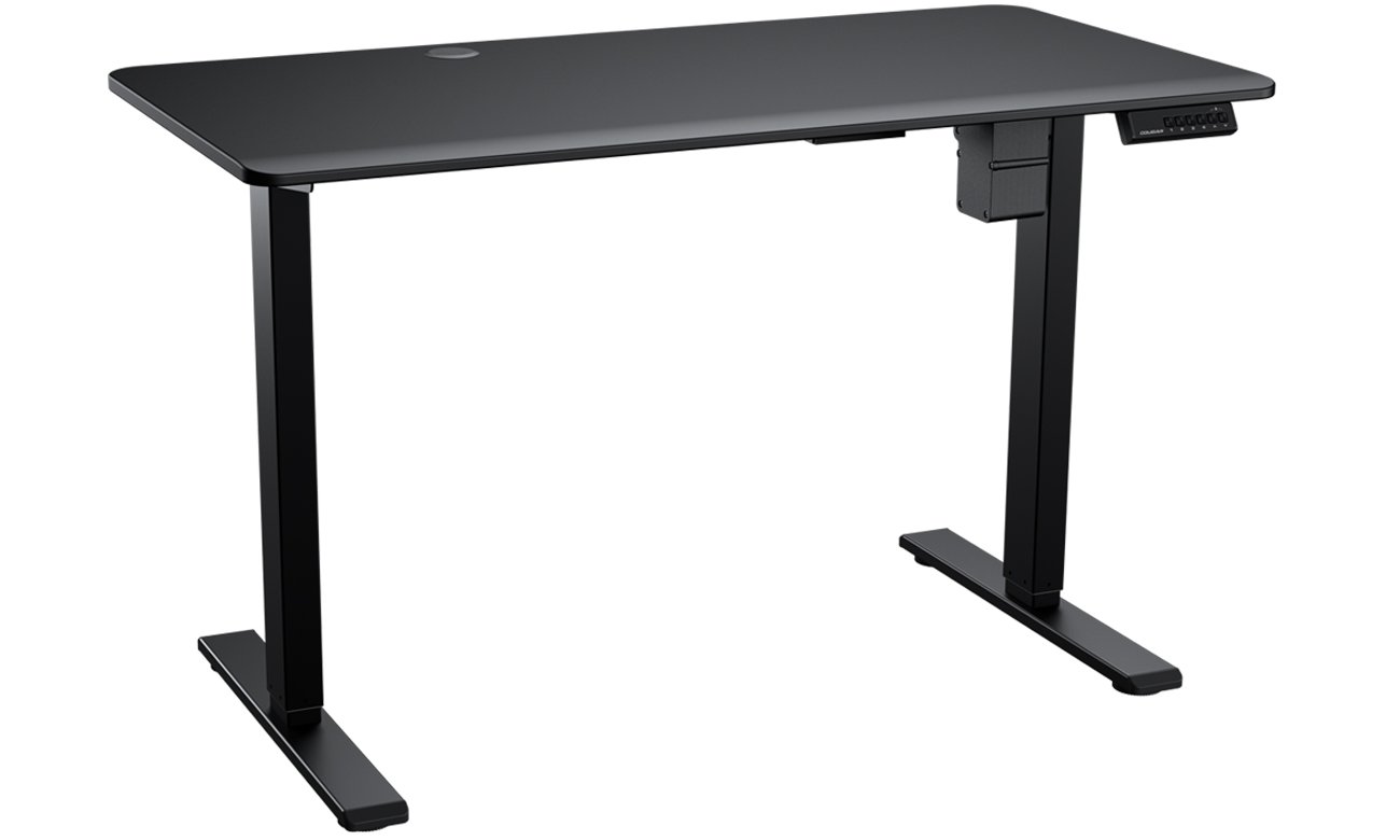 Biurko gamingowe Cougar Royal Mossa 120 Black - Widok od przodu pod kątem