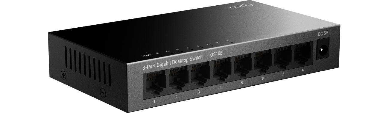 Cudy GS108 Porty