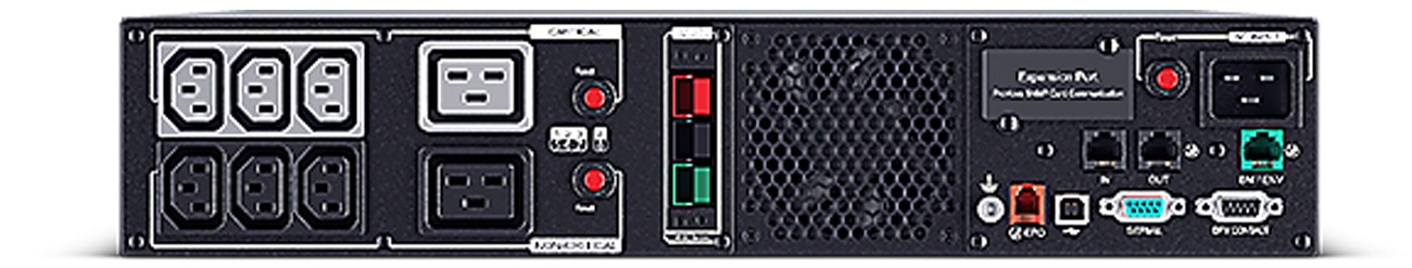 CyberPower UPS PR2200ERTXL2U widok z tyłu