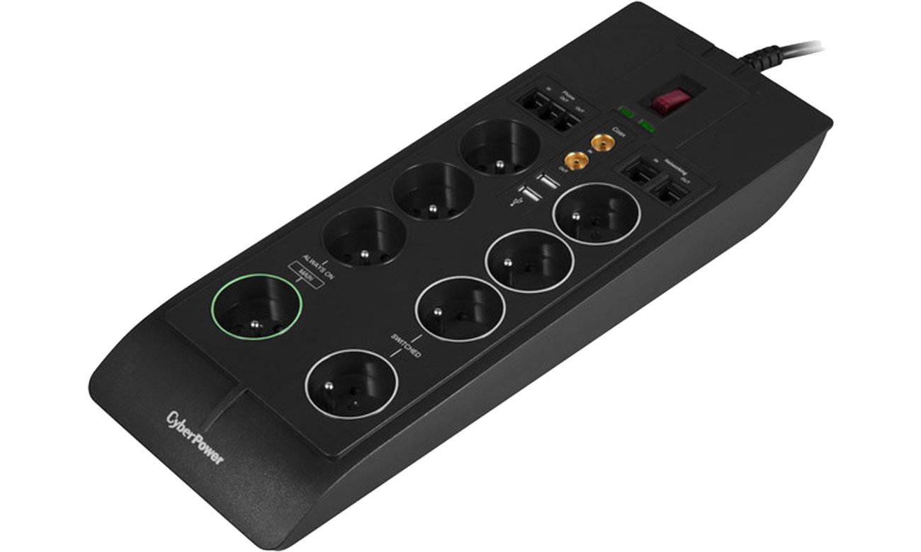 CyberPower Listwa przeciwprzepięciowa SB0701AD-FR