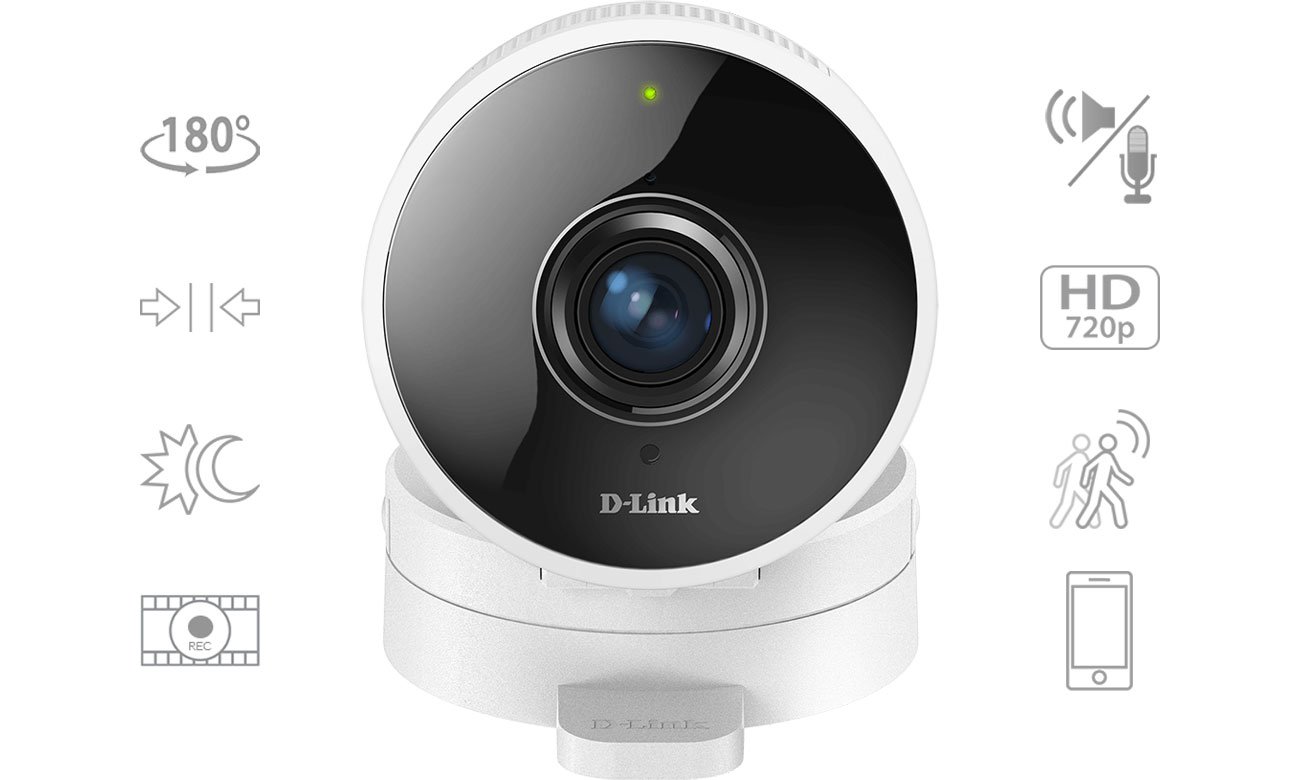 D-Link DCS-8100LH Widok z przodu, funkcje