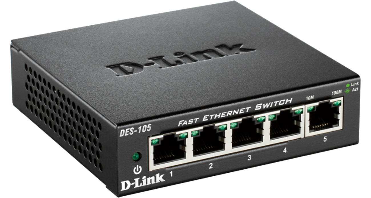 D-Link DES-105 Widok Z Przodu