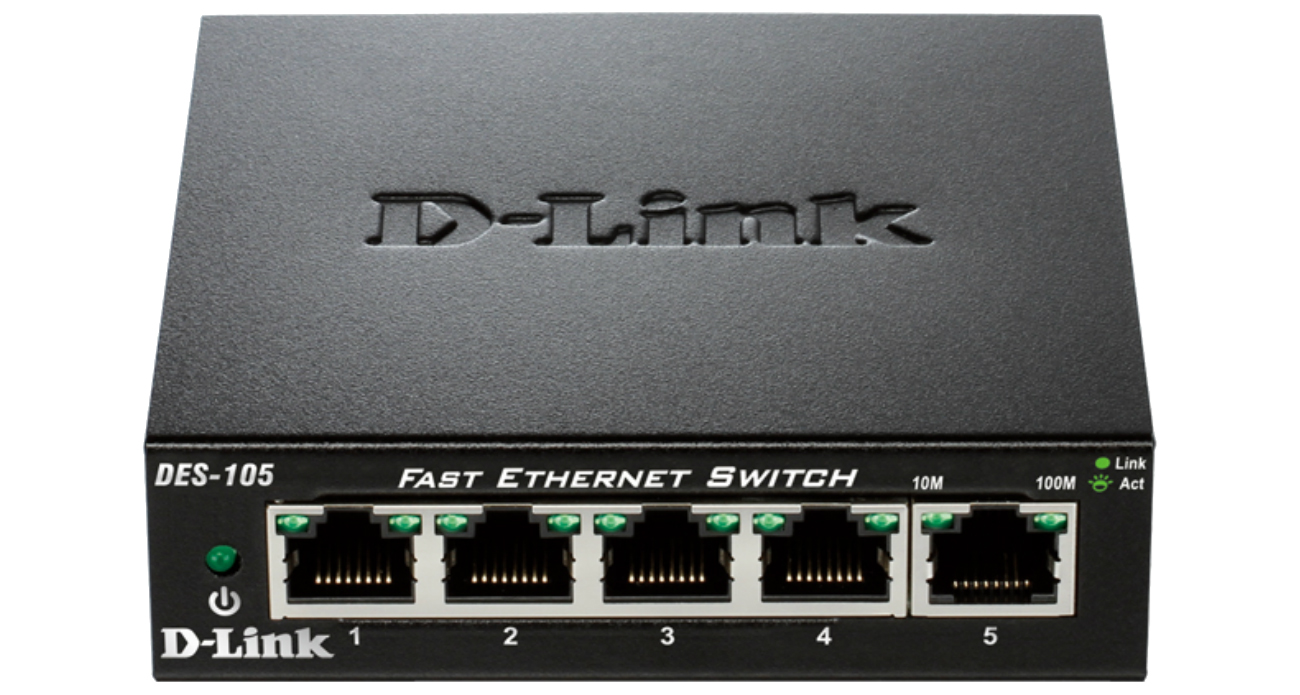 D-Link DES-105 Widok Z Boku