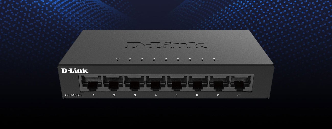 Switch D-Link 8p DGS-108GL (8x10/100/1000Mbit)