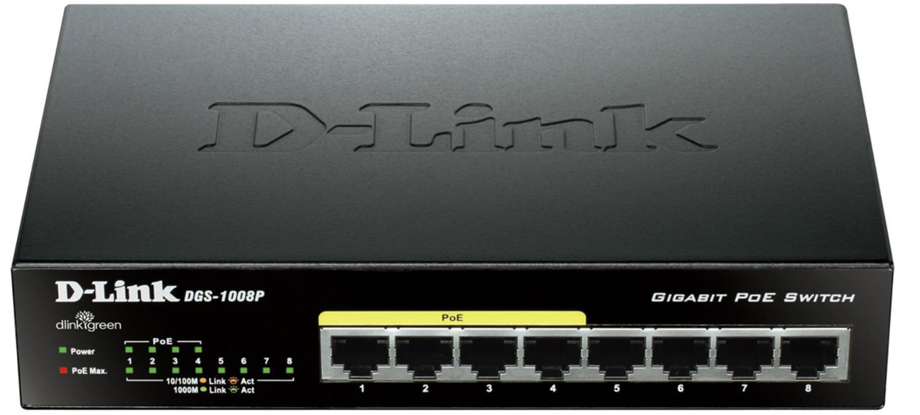 Switch D-Link 8p DGS-1008P/E
